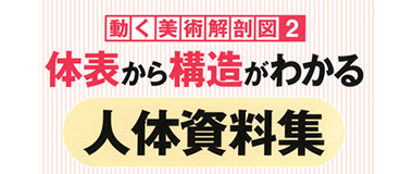 書籍「動く美術解剖図２　体表から構造がわかる人体資料集」