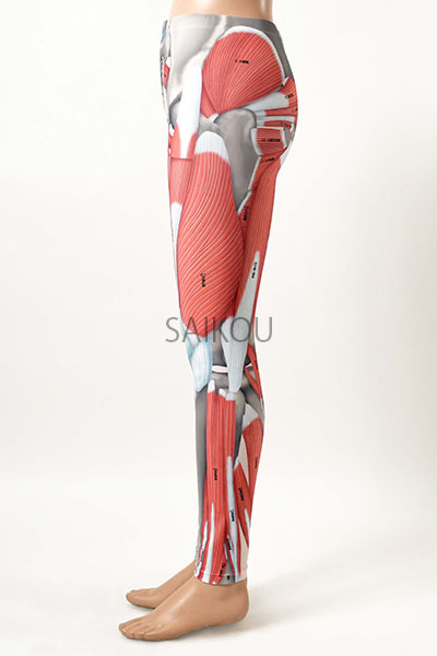 ビジブル筋肉スパッツ VISIBLE SP-01 左横 装着イメージ